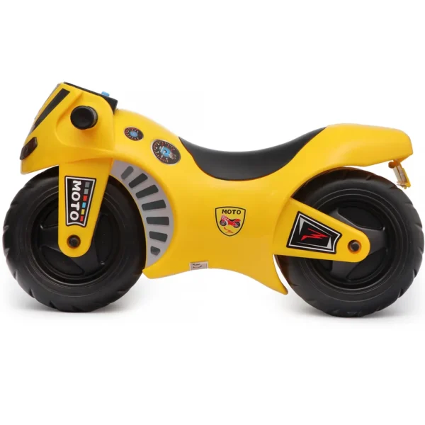 Jeździk motor dla dzieci 1-2 lata żółty M-Tour Webben - obrazek 2