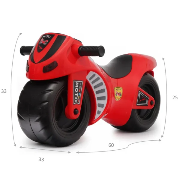 Jeździk motor dla dzieci 1-2 lata czerwony M-Tour Webben - obrazek 7