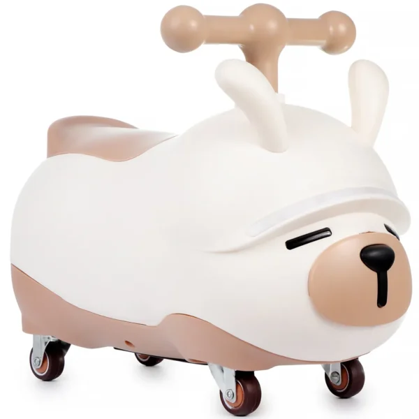 Jeździk dla rocznego dziecka brązowy Fluffy Webben - obrazek 3