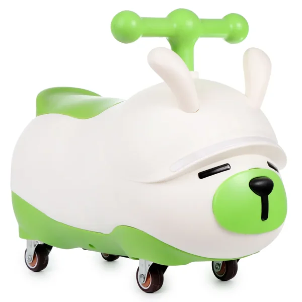 Jeździk dla rocznego dziecka zielony Fluffy Webben - obrazek 4