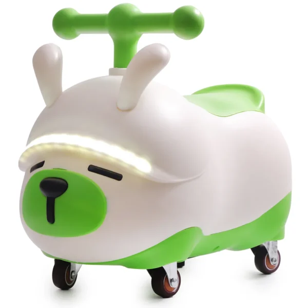 Jeździk dla rocznego dziecka zielony Fluffy Webben - obrazek 5
