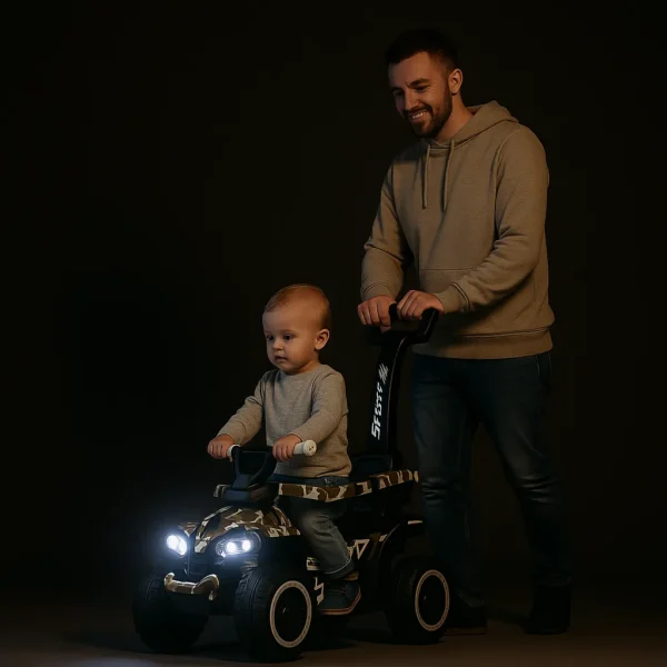 Pchacz quad dla dzieci jeździk duży moro Quaddie Webben - obrazek 7