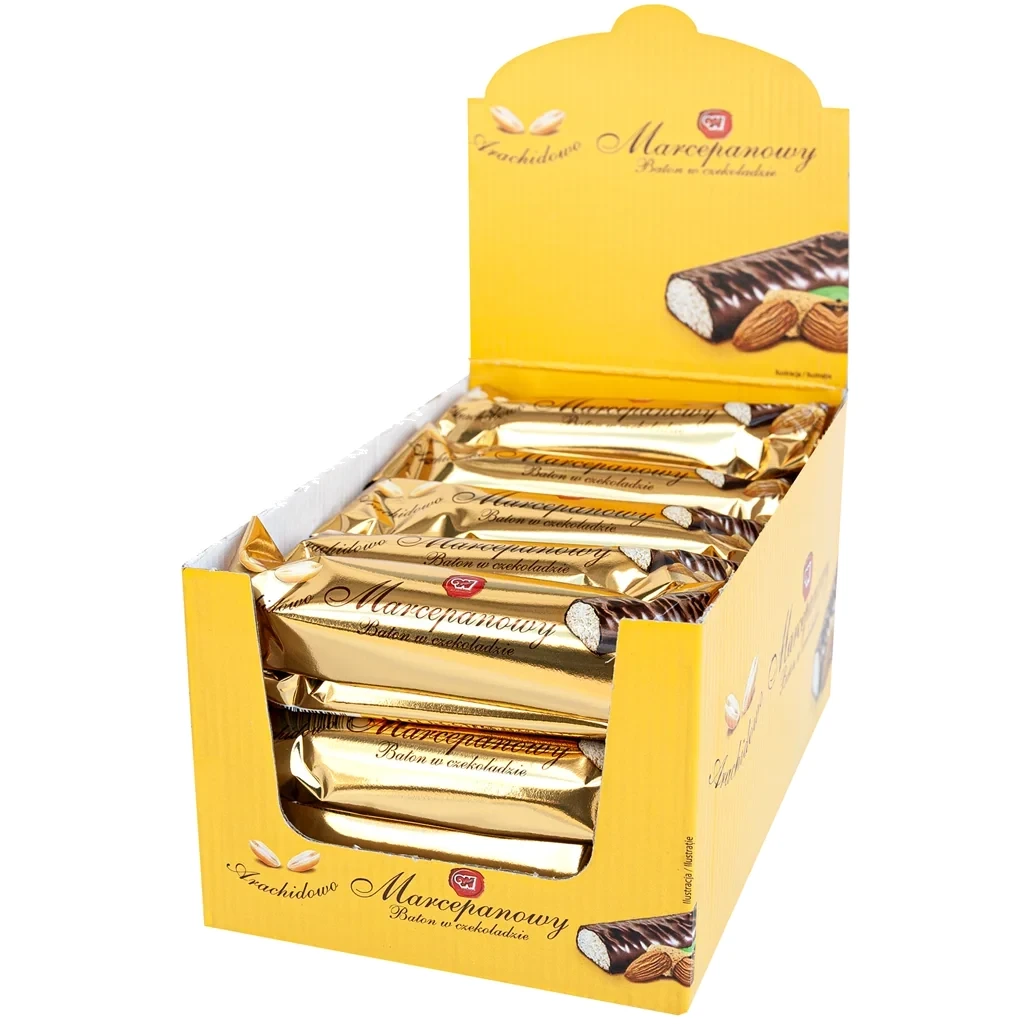 Baton marcepanowy klasyczny w czekoladzie – 25×50 g