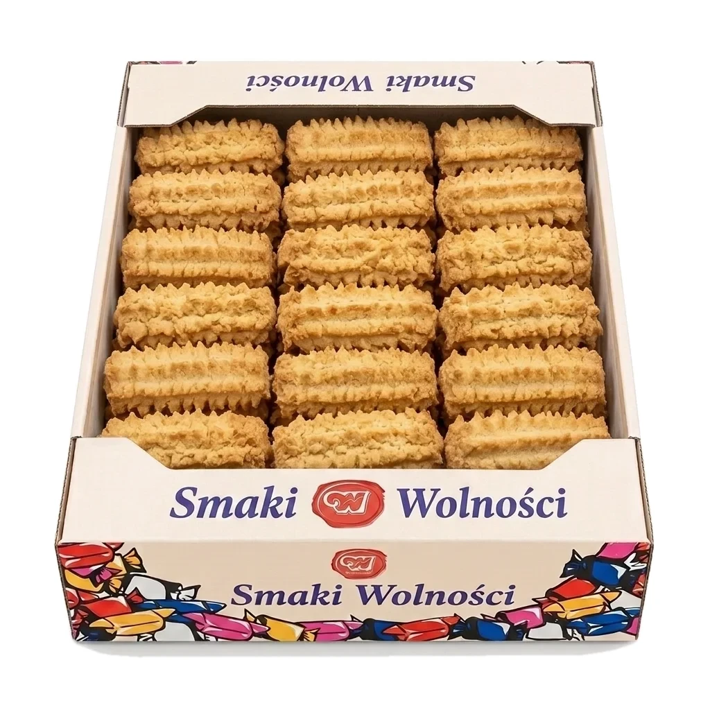 Kruche ciasteczka domowe do kawy — karton 1 kg