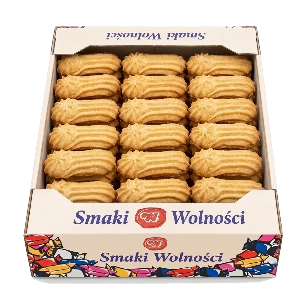 Kruche ciasteczka do kawy Szyszki — karton 1 kg