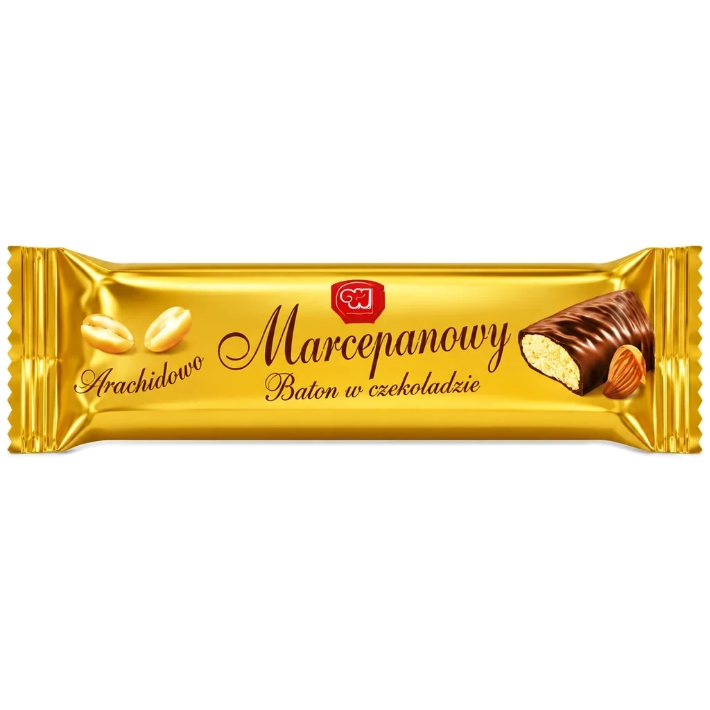 Baton marcepanowy klasyczny w czekoladzie – pojedynczy baton