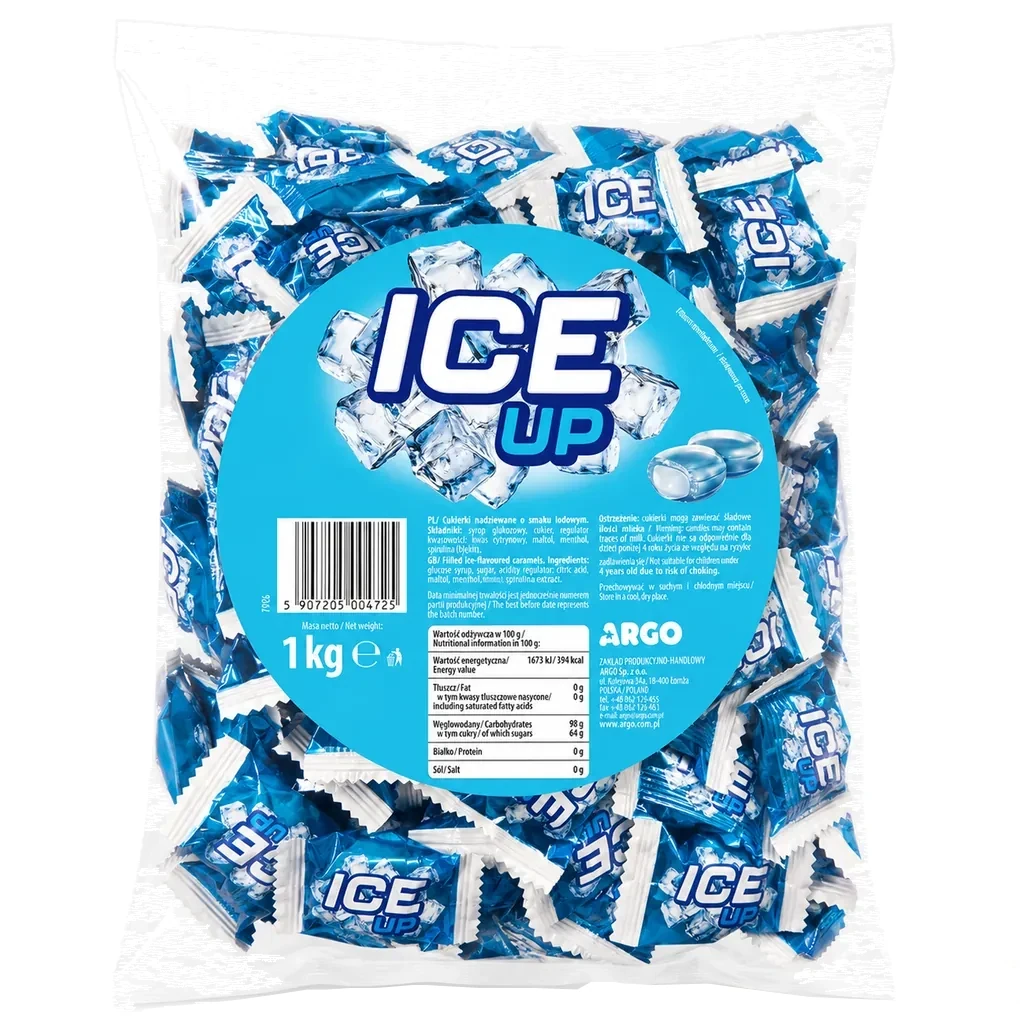 Cukierki lodowe nadziewane Ice Up — worek 1 kg
