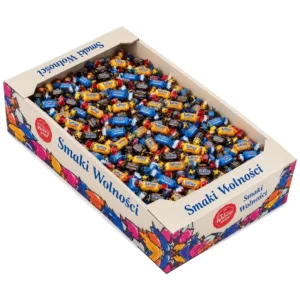 Cukierki Toffi mix smaków 2,7 kg — karton zbiorczy, ciągnące toffi w wielu smakach