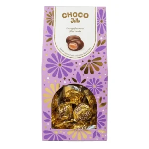 Cukierki pomarańczowe w czekoladzie Chocojello Springs — karton prezentowy 75 g