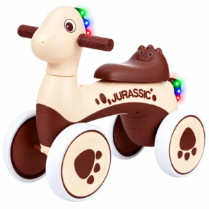 Jeździk dinozaur dla dziecka – Rexer, beżowy