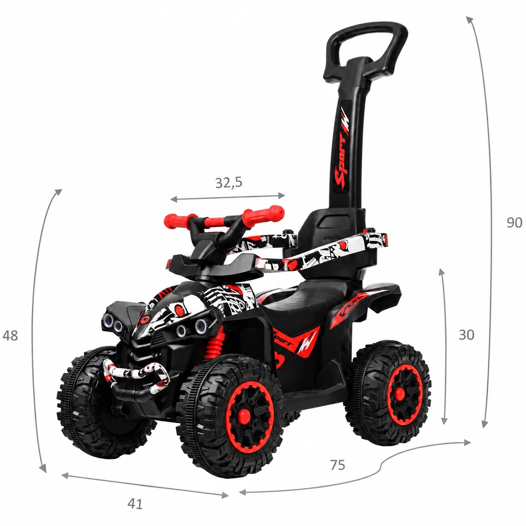 Quad dla dziecka z rączką – Quaddie, graffiti – ujęcie 5