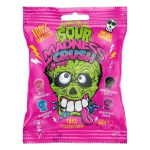 Kwaśne cukierki Sour Madness Crush — opakowanie 60 g