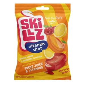 Landrynki owocowe z witaminami Skillz Vitamins — opakowanie 90 g