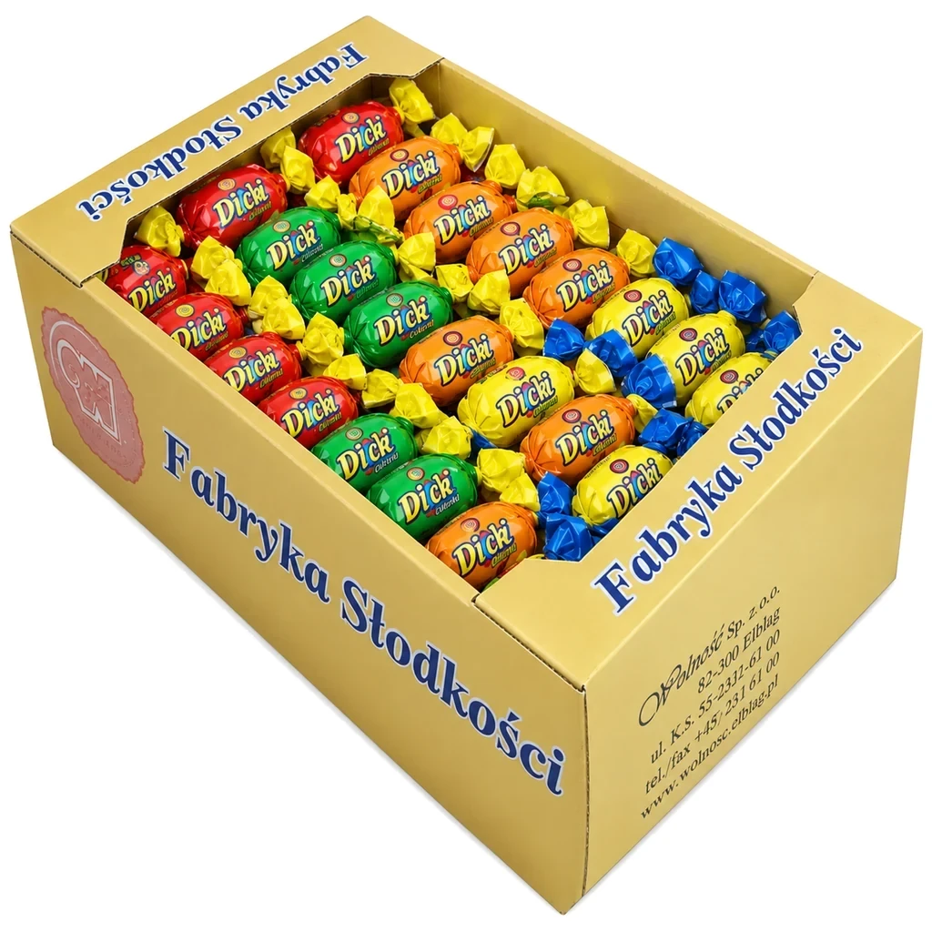 Cukierki z witaminą C — landrynki Wolność, karton 2 kg